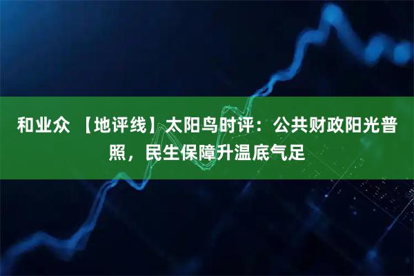 和业众 【地评线】太阳鸟时评：公共财政阳光普照，民生保障升温底气足